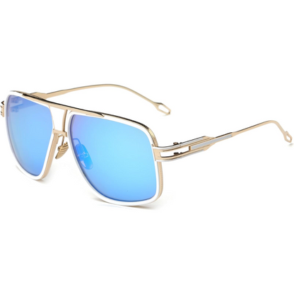 Men's Classic Pilot Sunglasses with Metal Frame and UV Protection