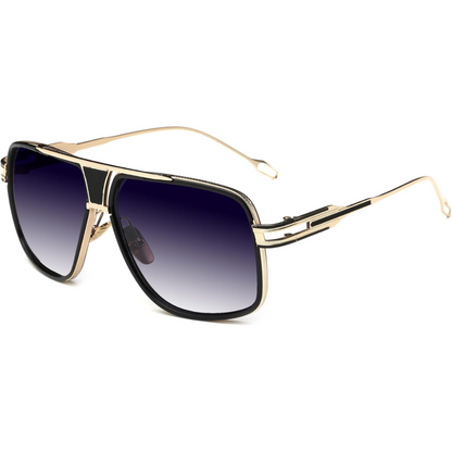 Men's Classic Pilot Sunglasses with Metal Frame and UV Protection