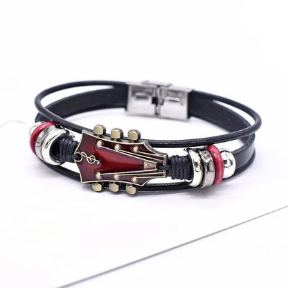 Genuine Musician Leather Wristband