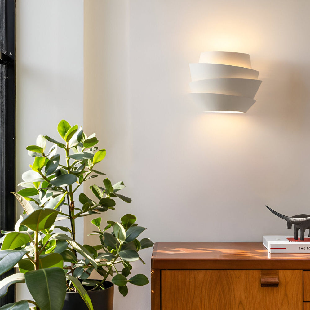 Contemporary Double Head Wall Light Fixture