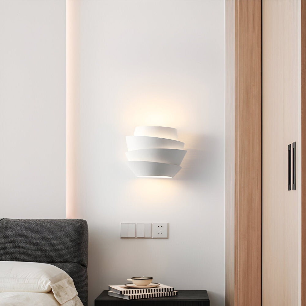 Contemporary Double Head Wall Light Fixture