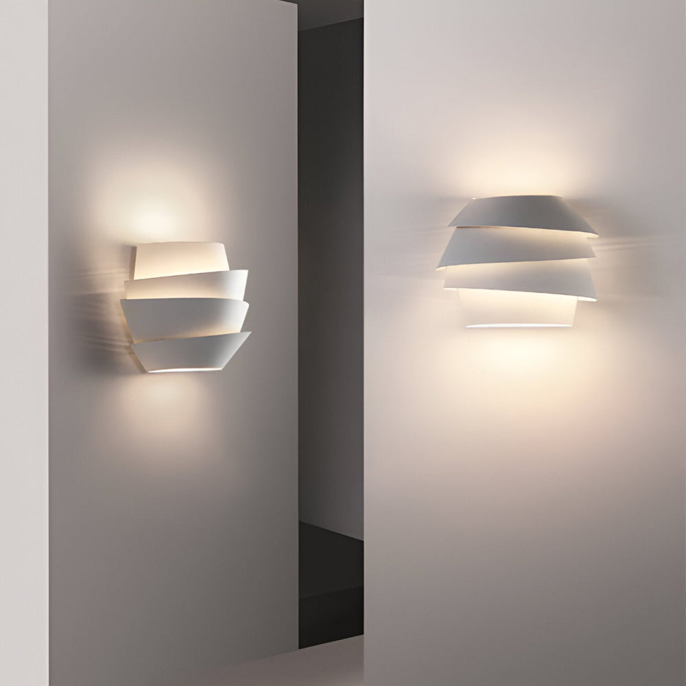 Contemporary Double Head Wall Light Fixture