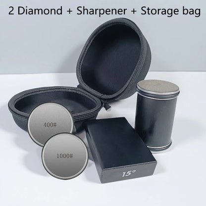 Easy 2-in-1 Sharpening Tool with Magnetic Knife Storage