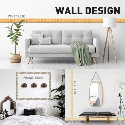 Eco Friendly Self Adhesive 3D Wall Trim