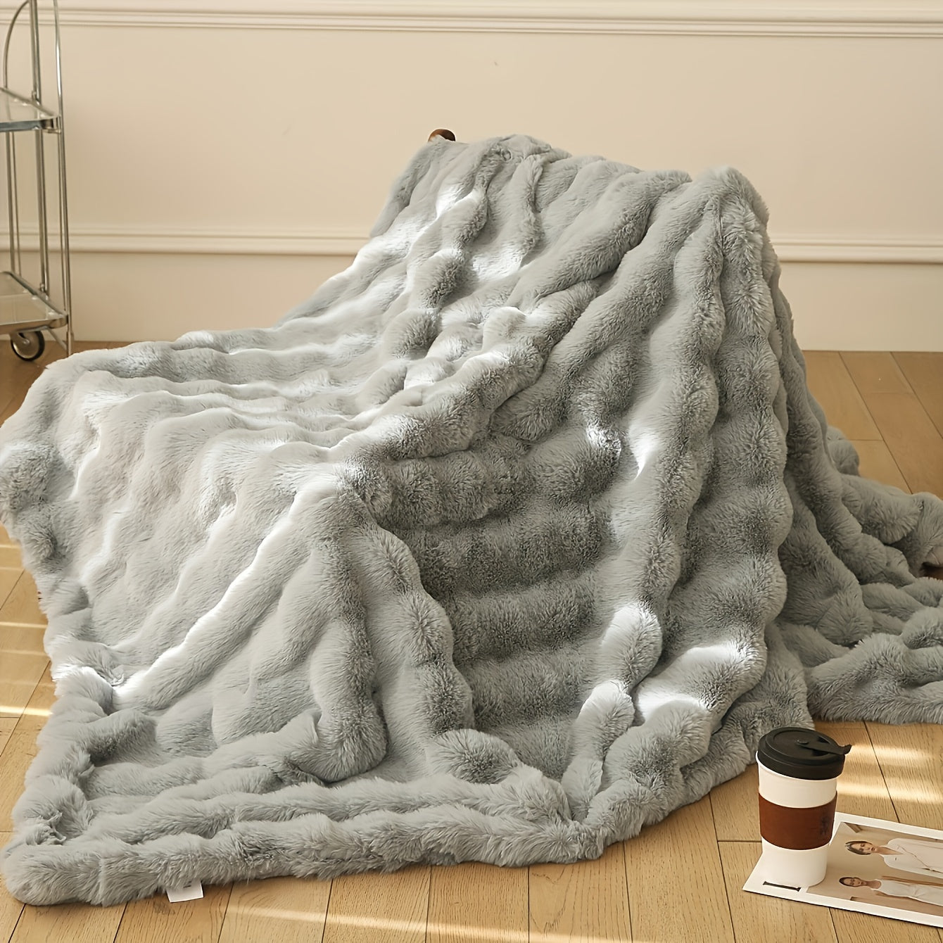 Soft Plush Rabbit Throw Blanket