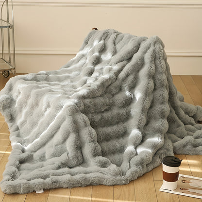 Soft Plush Rabbit Throw Blanket