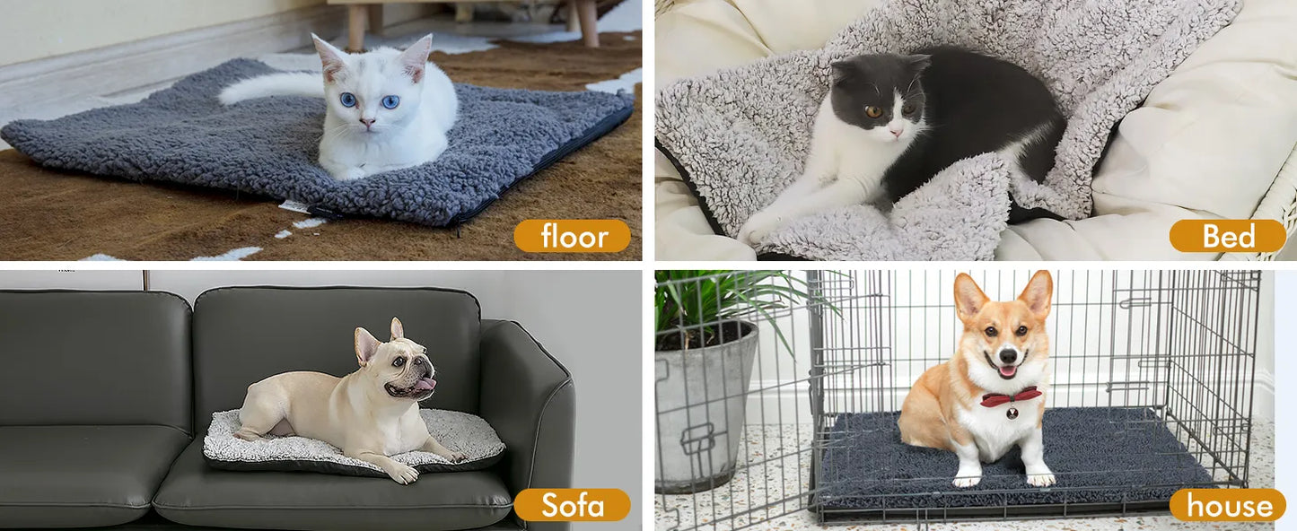 Cozy Heated Cat Bed | Warm Thermal Pet Mat