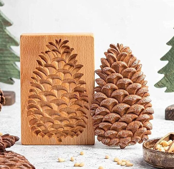 Wooden Cookie Cutter Set with Engraved Designs - Halri