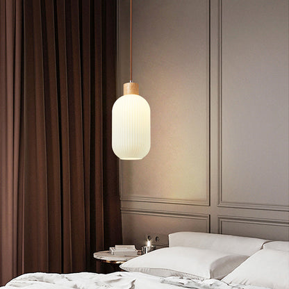 Rustic Wooden Pendant Light - Halri