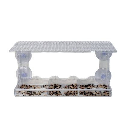 Easy Hang Clear Window Bird Feeder House