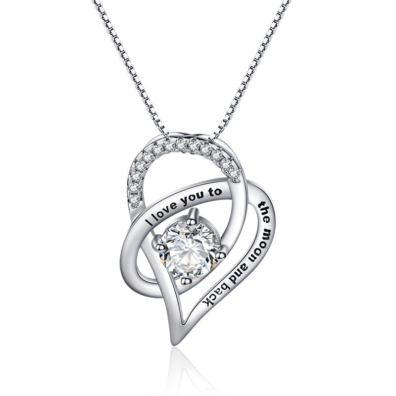 Lovely Heart Pendant Necklace for Mothers - Halri