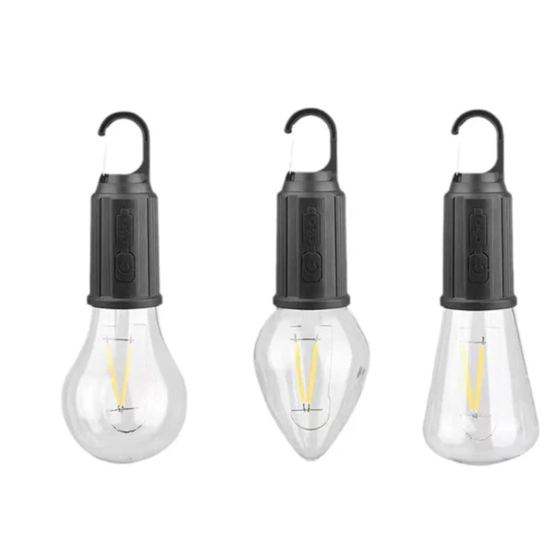 Vintage Portable LED Camp Light with USB Charger