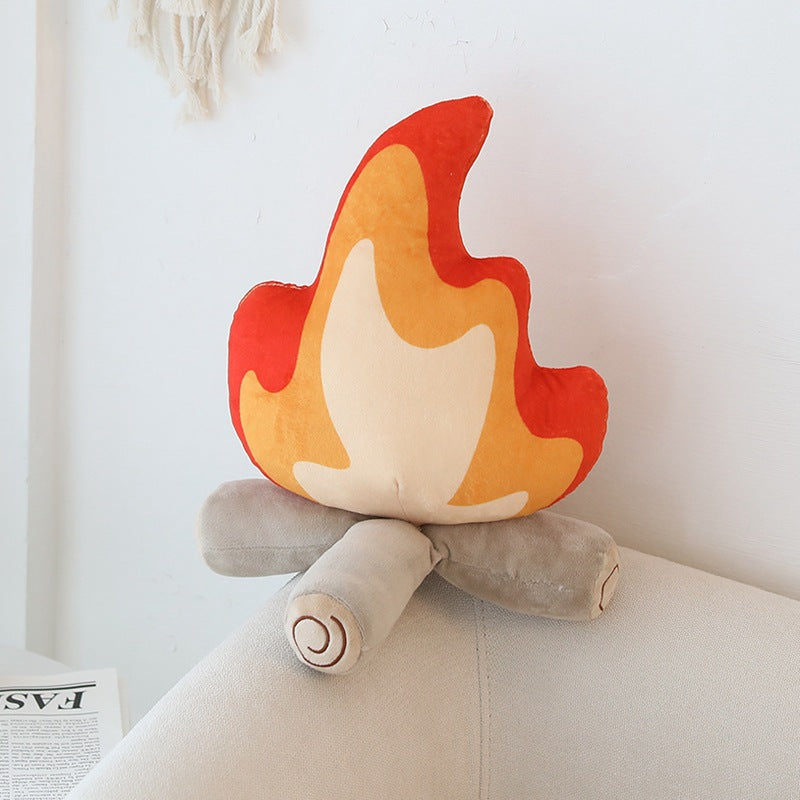 Cozy Flame Accent Throw Pillow - Halri