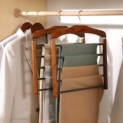 Compact Wooden Folding Pants Hanger - Halri