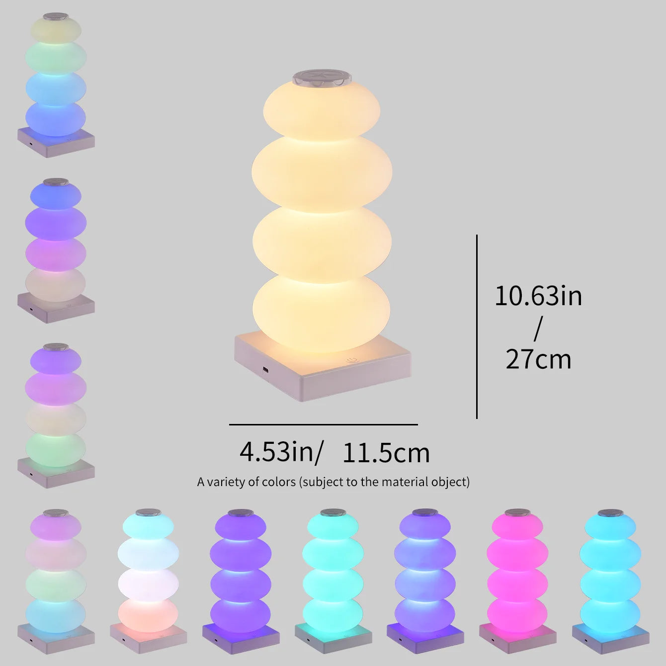 Colorful Touch Table Lamp with LED Light
