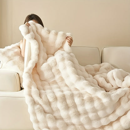 Soft Plush Rabbit Throw Blanket