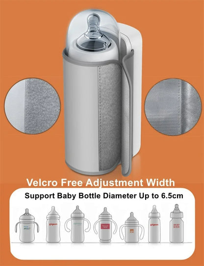 Compact Baby Bottle Warmer with Thermostat - Portable Travel Heater