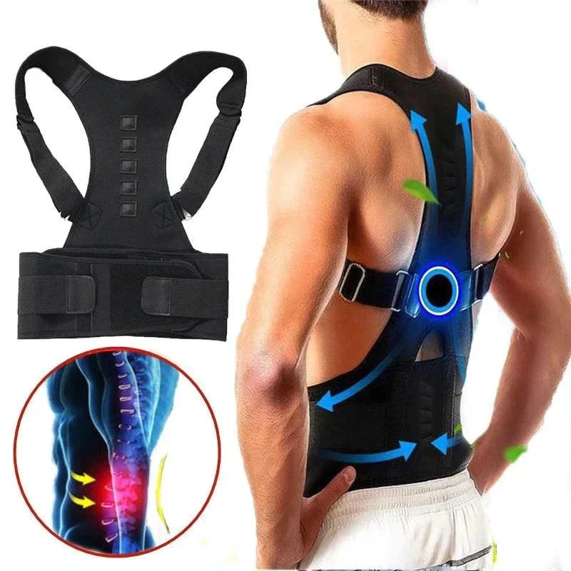 Comfortable Back Straightener Magnetic Support Belt