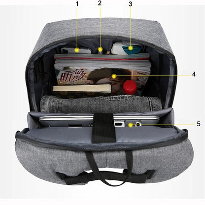 Water Resistant Laptop Backpack with USB Charger