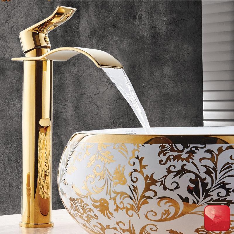 Luxury Brass Bathroom Faucet Mixer Tap - Halri