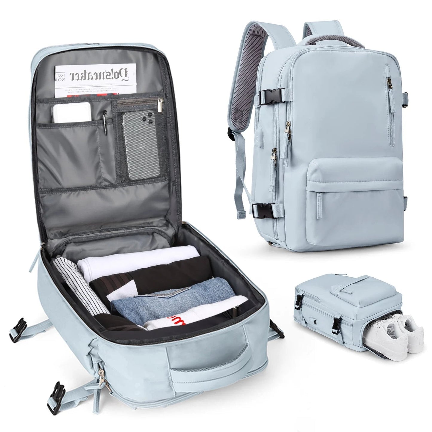 Waterproof Women's Hiking Backpack with USB Port 35L