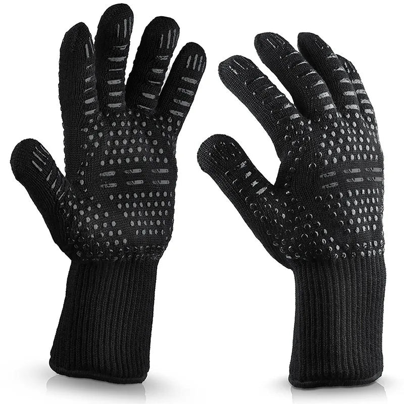 Heat Resistant BBQ Gloves - Premium Grill Safety Gloves