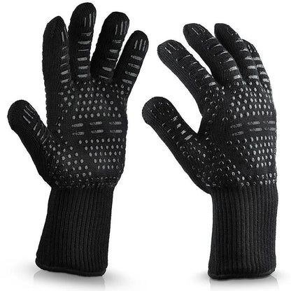 Heat Resistant BBQ Gloves - Premium Grill Safety Gloves