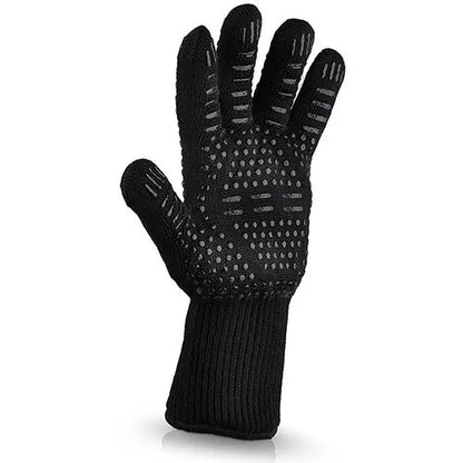 Heat Resistant BBQ Gloves - Premium Grill Safety Gloves - Halri