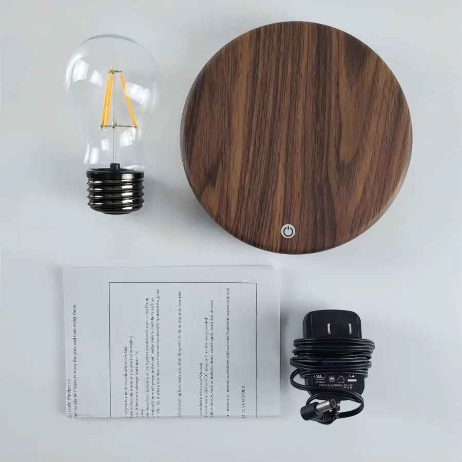 Sleek Floating LED Globe Lamp