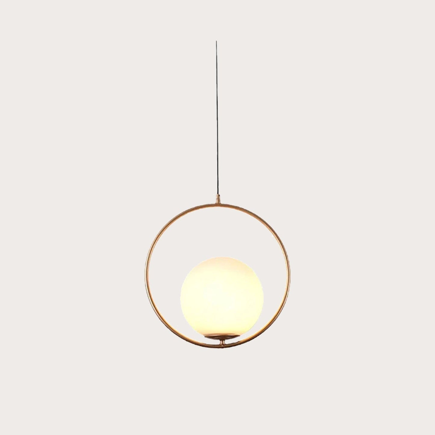 Glarefusion Modern Frosted Glass Ball Chandelier