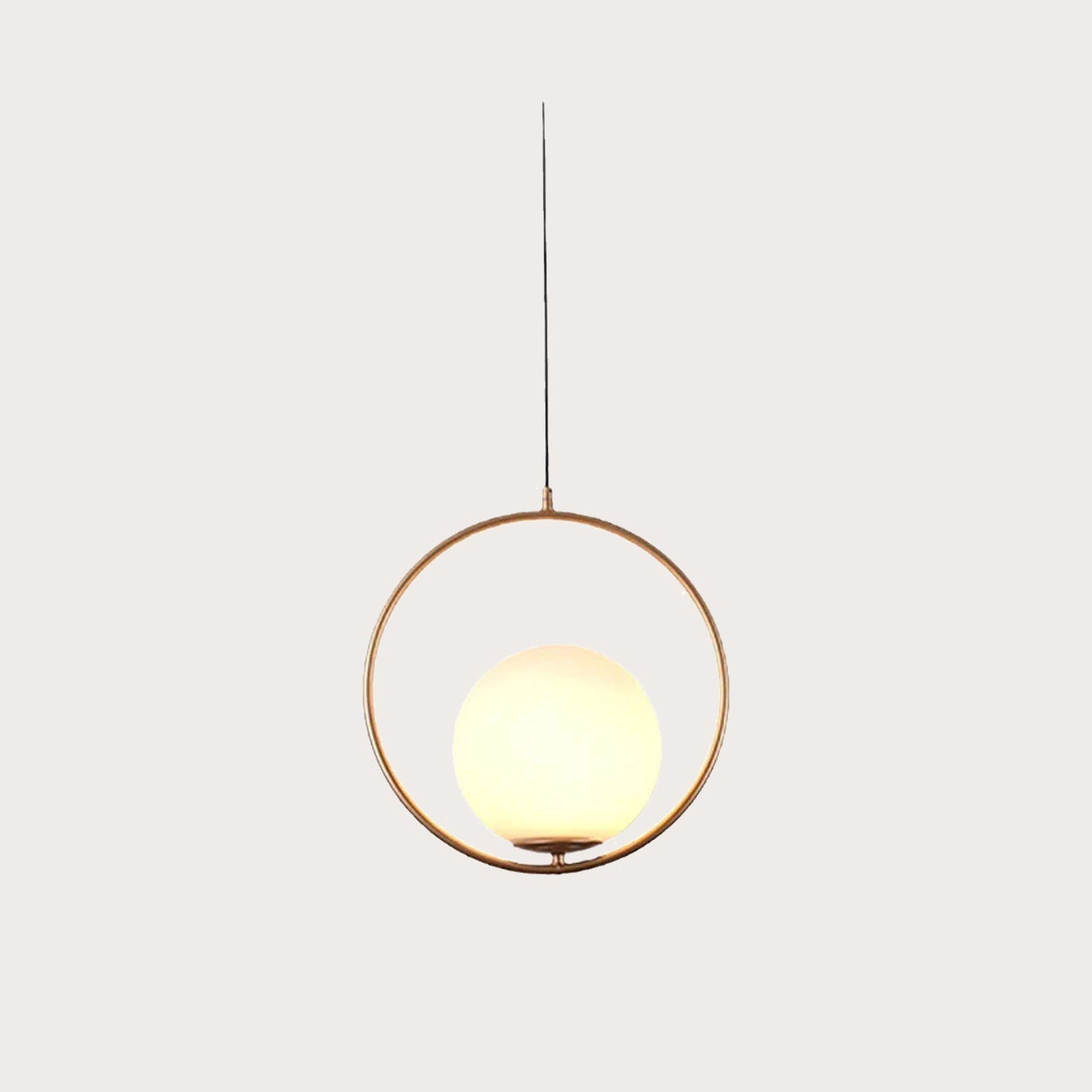 Glarefusion Modern Frosted Glass Ball Chandelier