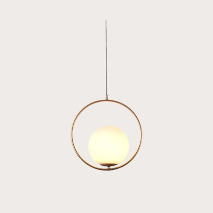 Glarefusion Modern Frosted Glass Ball Chandelier