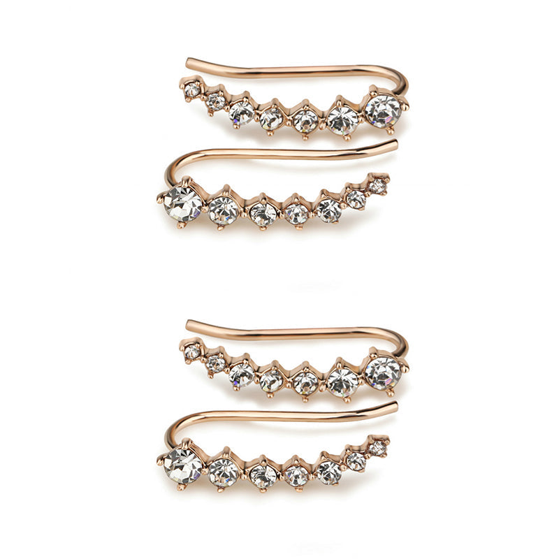 Luxurious Diamond Solitaire Stud Earrings