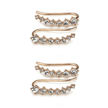 Luxurious Diamond Solitaire Stud Earrings