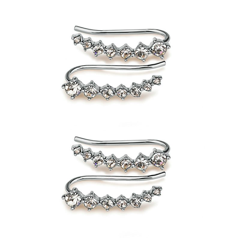 Luxurious Diamond Solitaire Stud Earrings