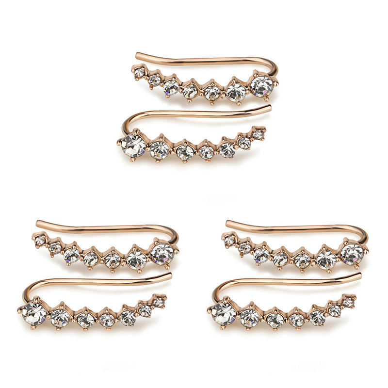 Luxurious Diamond Solitaire Stud Earrings