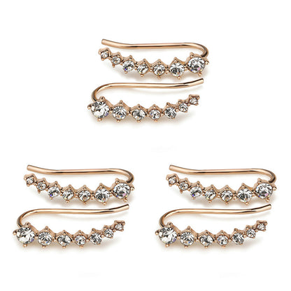 Luxurious Diamond Solitaire Stud Earrings