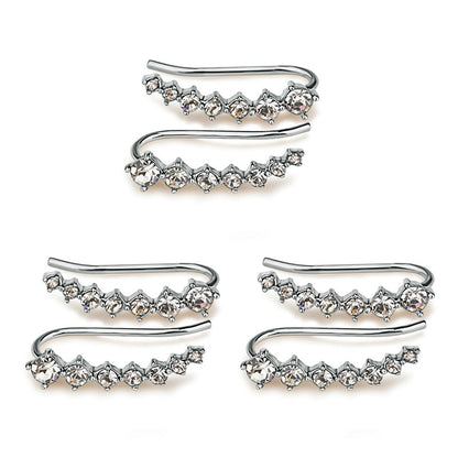 Luxurious Diamond Solitaire Stud Earrings