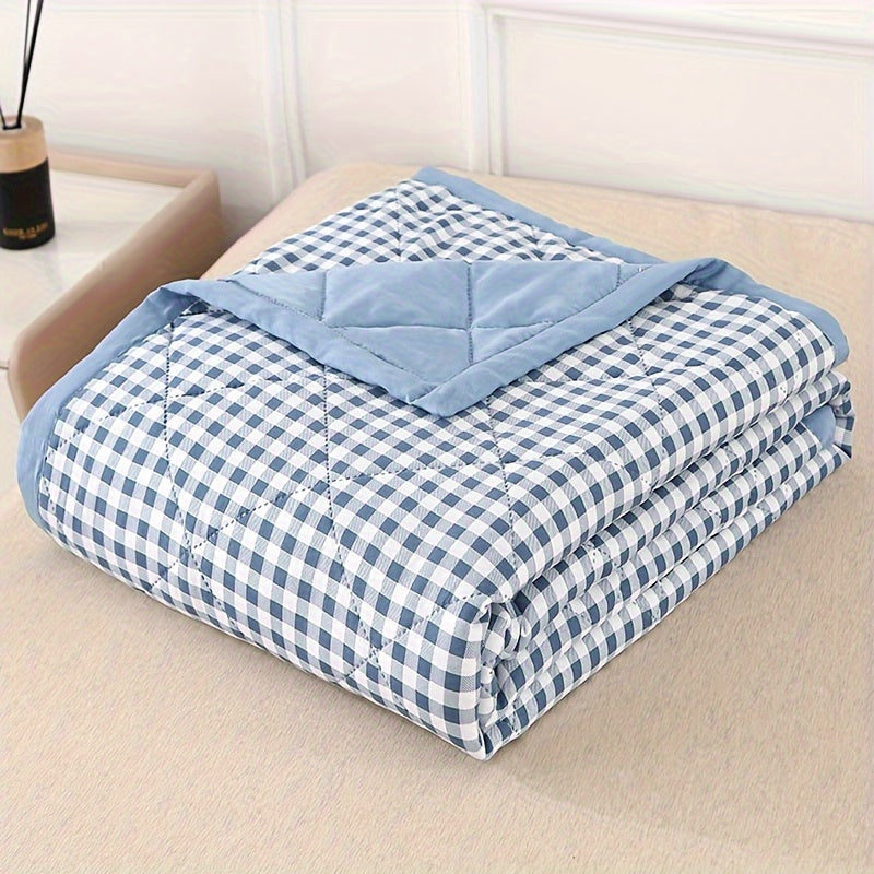 Halri | Classic Lightweight Plaid Throw Blanket for Summer Nights
