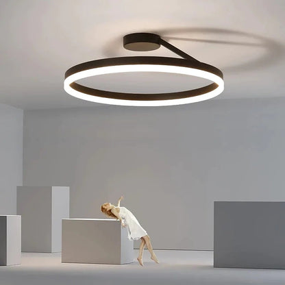 Elegant Gold LED Ceiling Lamp