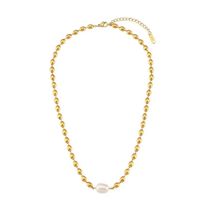 Delicate Gold Pearl Beaded Jewelry Set - Halri
