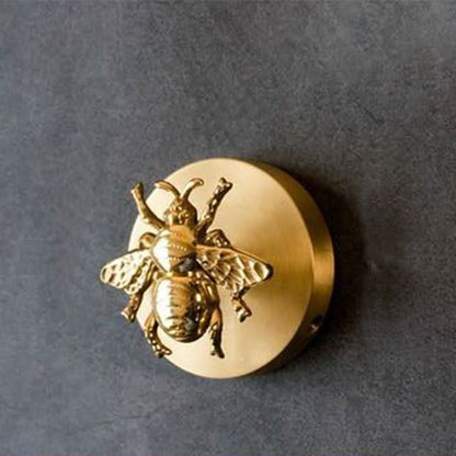 Vintage Animal Wall Hook Rack with Gold Finish