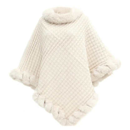 Soft Faux Fur Wrap Coat for Ladies