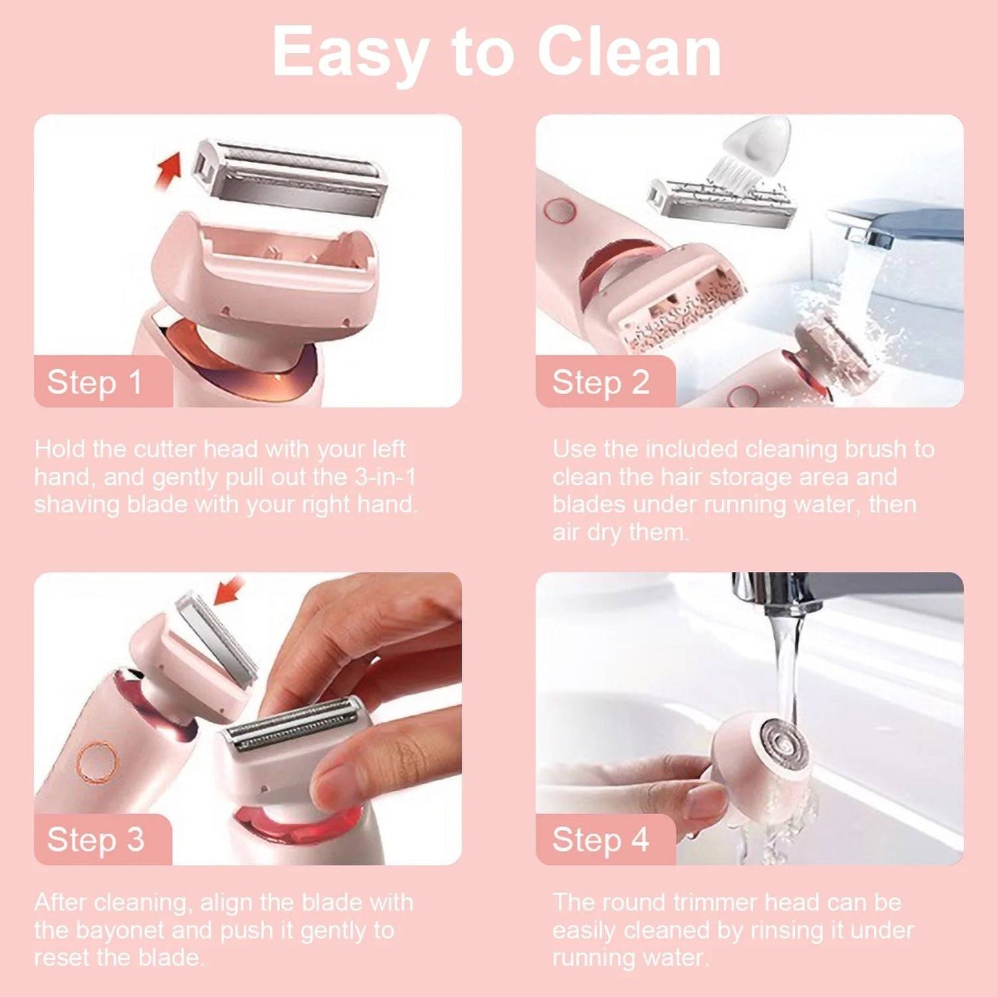 Ladies Rechargeable Razor Shaver
