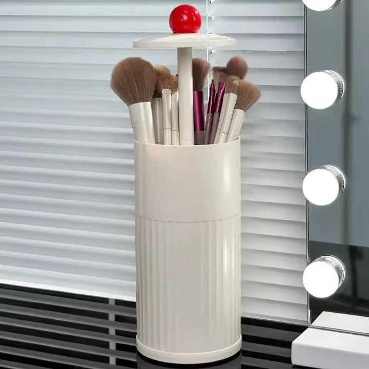 Portable Compact Rotating Makeup Brush Holder