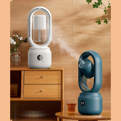 Quiet Slim Fan with Humidifier and Nightlight
