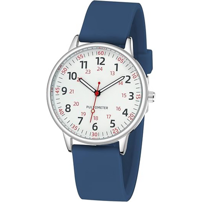 Fashionable Ladies Clip-On Waterproof Silicone Watch