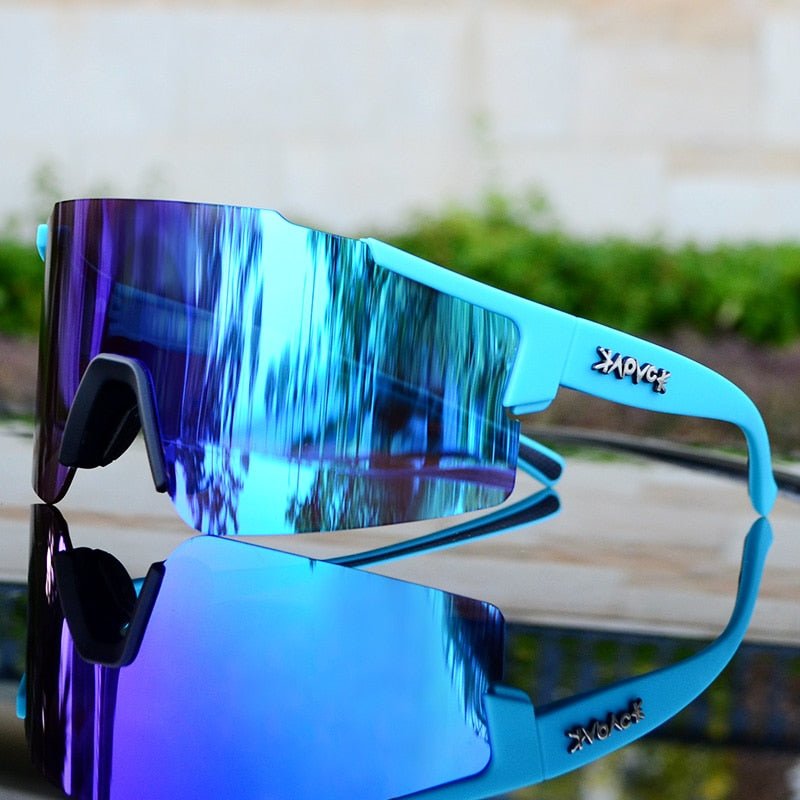 Sporty Reflective Bike Sunglasses