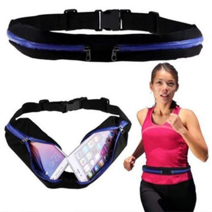 Sporty Double Pouch Waist Belt