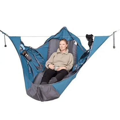 Compact Lightweight Camping Hammock with Bug Net